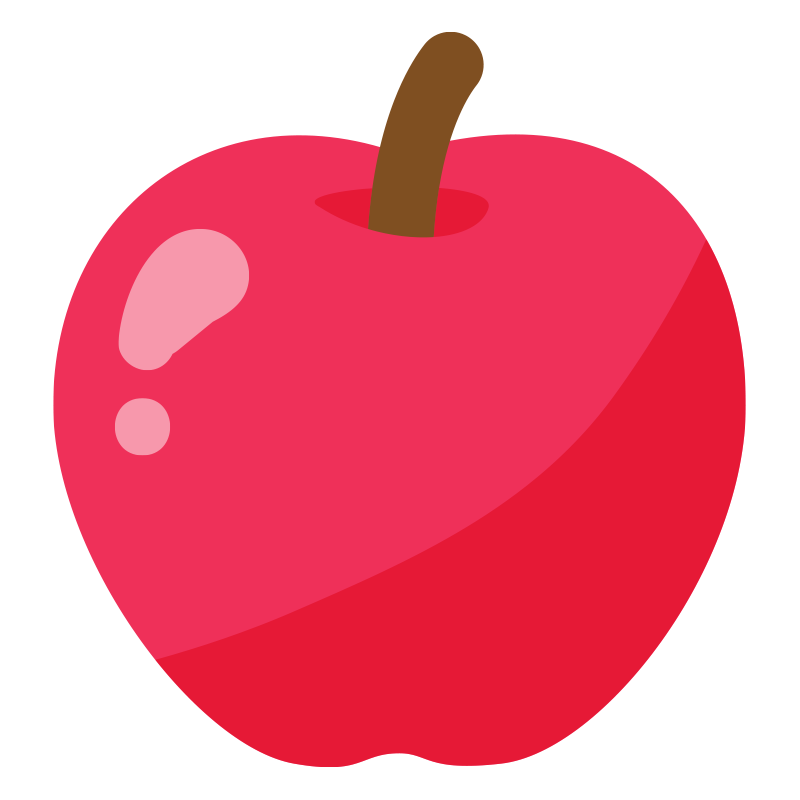 リンゴのイラスト にぎやかし