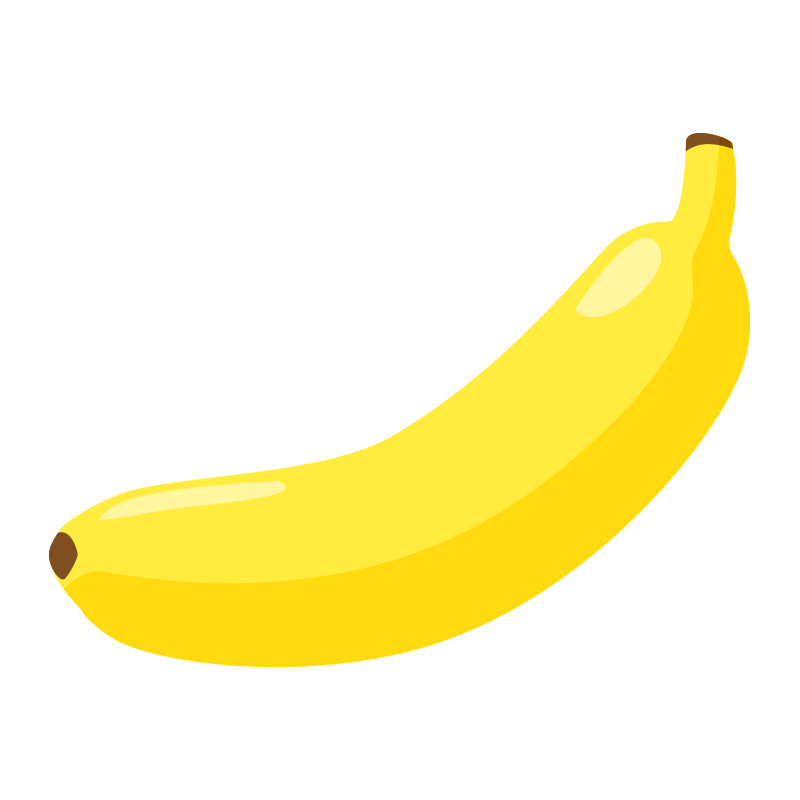 バナナのイラスト にぎやかし